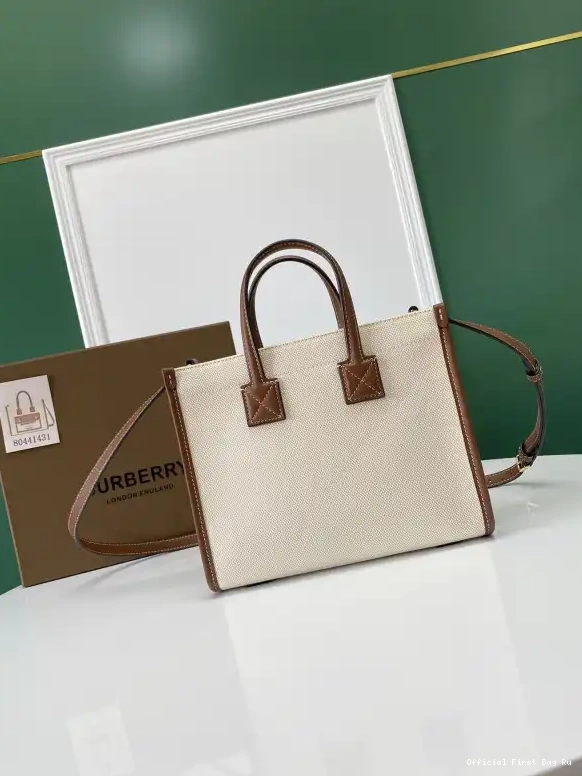 Official FirstBag Ru BURBERRY TOTE Mini Freya 0528